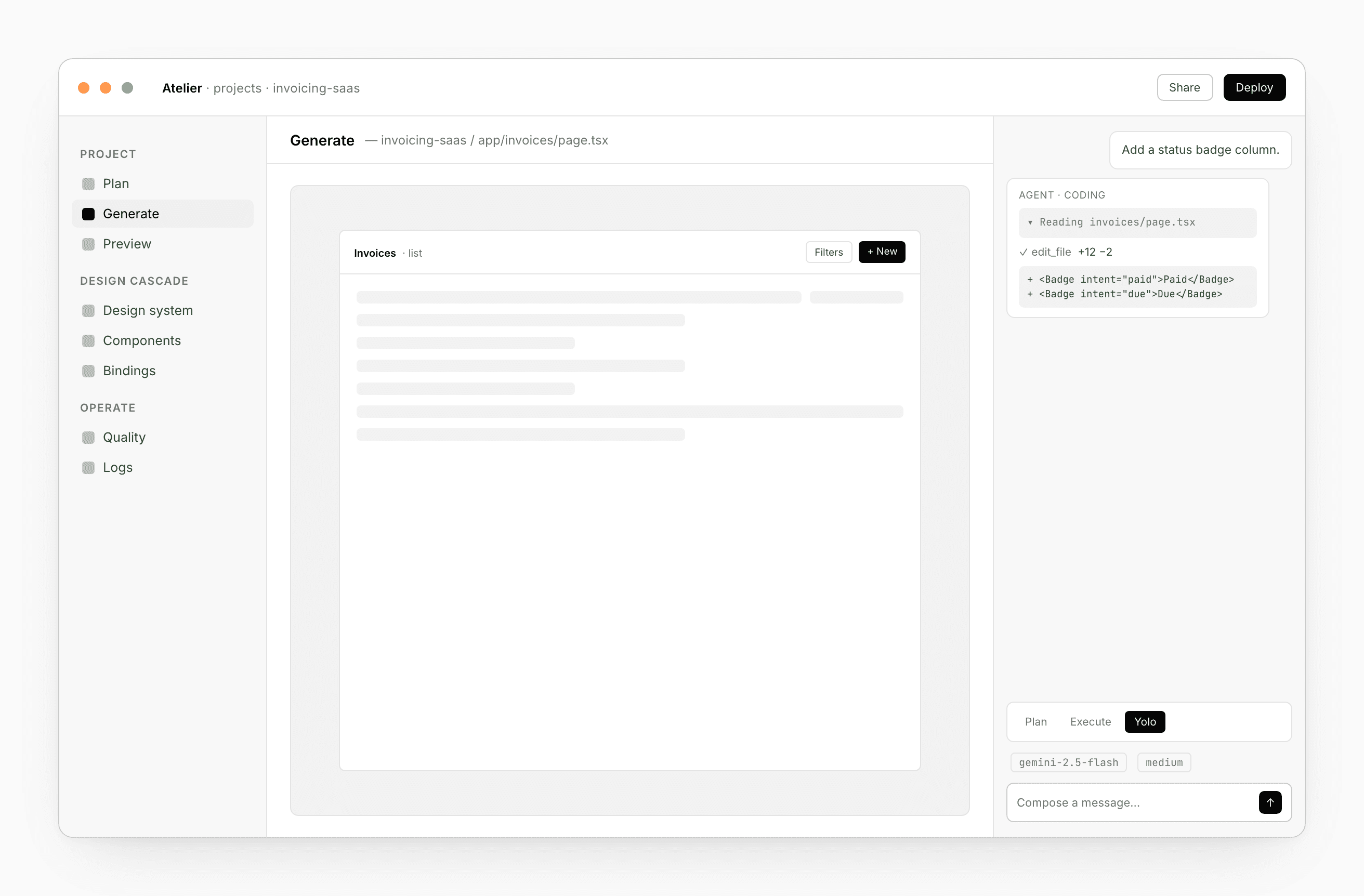 The Studio Dashboard, showing project cards grouped into Designs, Apps, Component libraries, and Design systems tabs